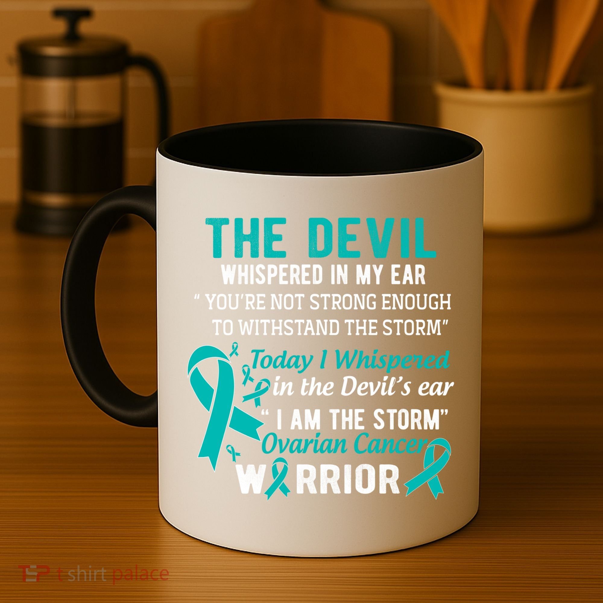 I Am The Storm Ovarian Cancer Warrior Funny Gift Coffee Mug