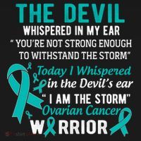 I Am The Storm Ovarian Cancer Warrior Funny Gift Women's Hoodie thumb 2