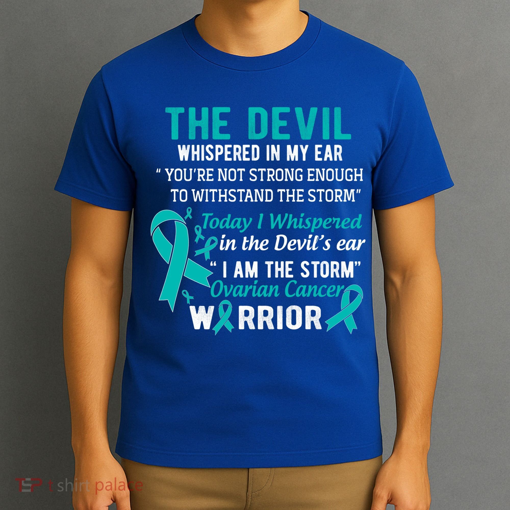 I Am The Storm Ovarian Cancer Warrior Funny Gift T-Shirt