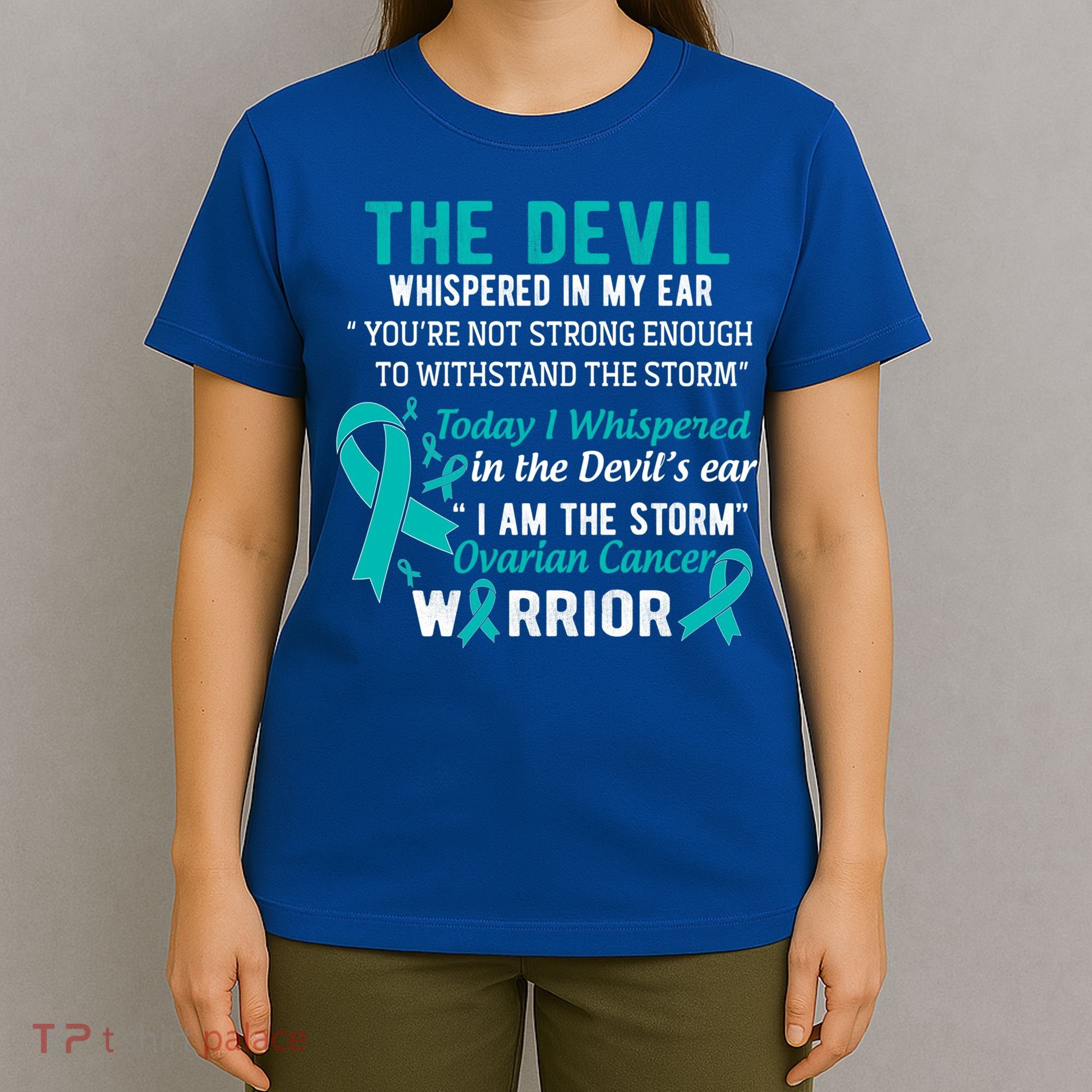 I Am The Storm Ovarian Cancer Warrior Funny Gift T-Shirt