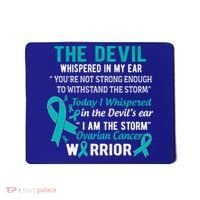 I Am The Storm Ovarian Cancer Warrior Funny Gift Mousepad thumb 0