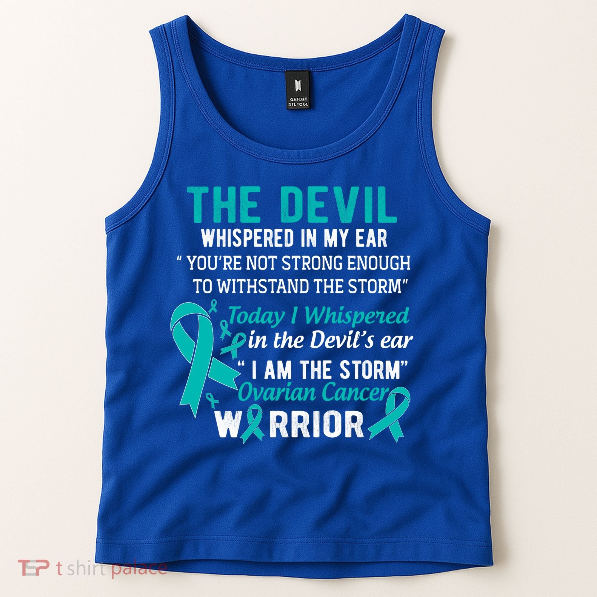 I Am The Storm Ovarian Cancer Warrior Funny Gift Tank Top