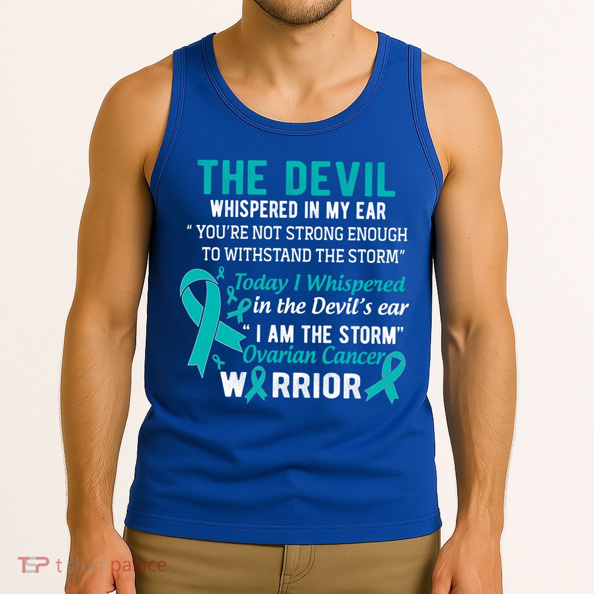 I Am The Storm Ovarian Cancer Warrior Funny Gift Tank Top