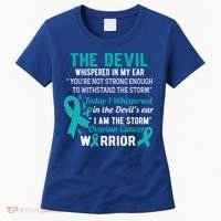 I Am The Storm Ovarian Cancer Warrior Funny Gift Women's T-Shirt thumb 0