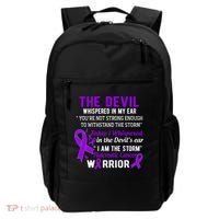 I Am The Storm Pancreatic Cancer Warrior Gift Backpack thumb 0