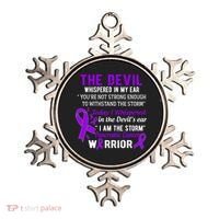 I Am The Storm Pancreatic Cancer Warrior Gift Ornament thumb 0