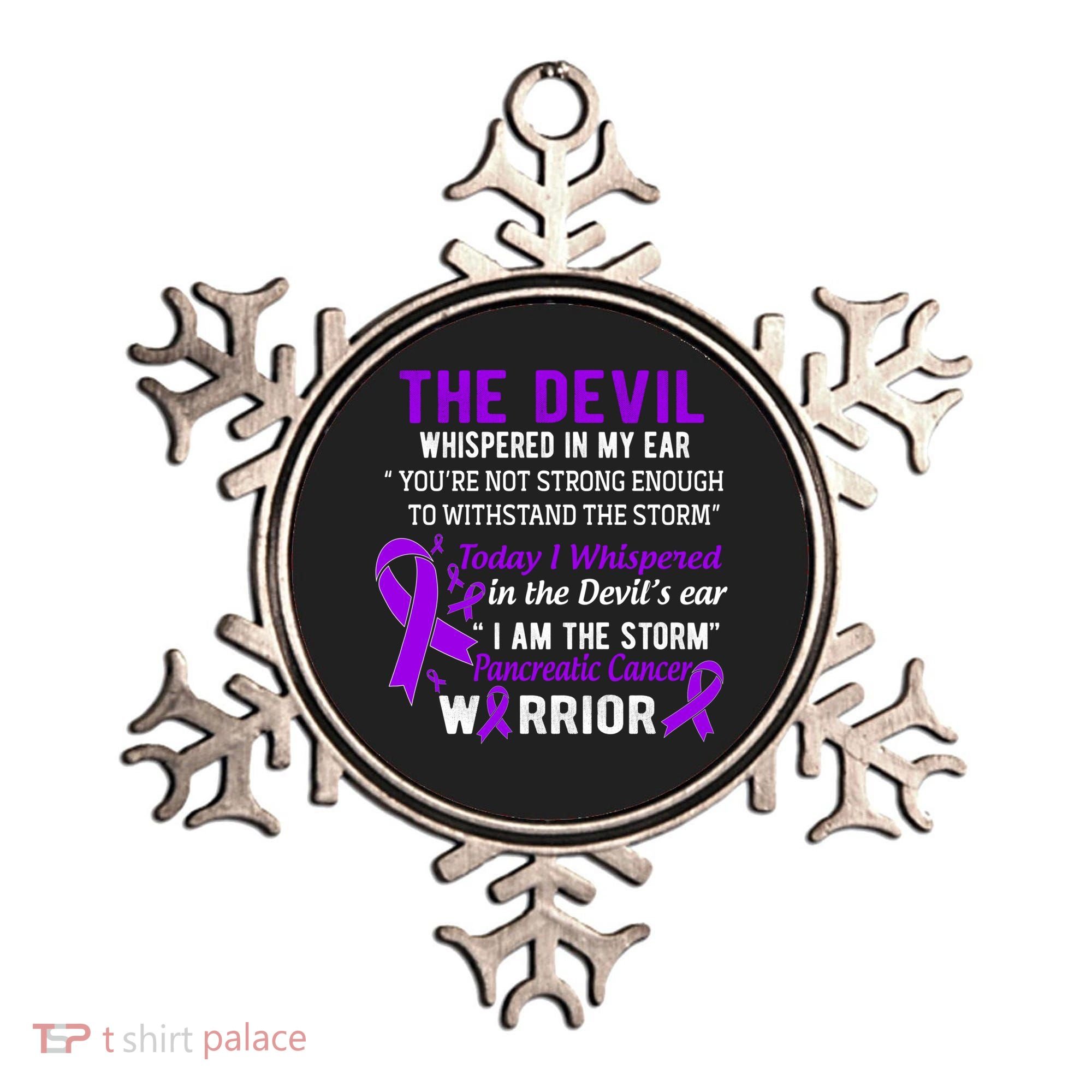 I Am The Storm Pancreatic Cancer Warrior Gift Ornament