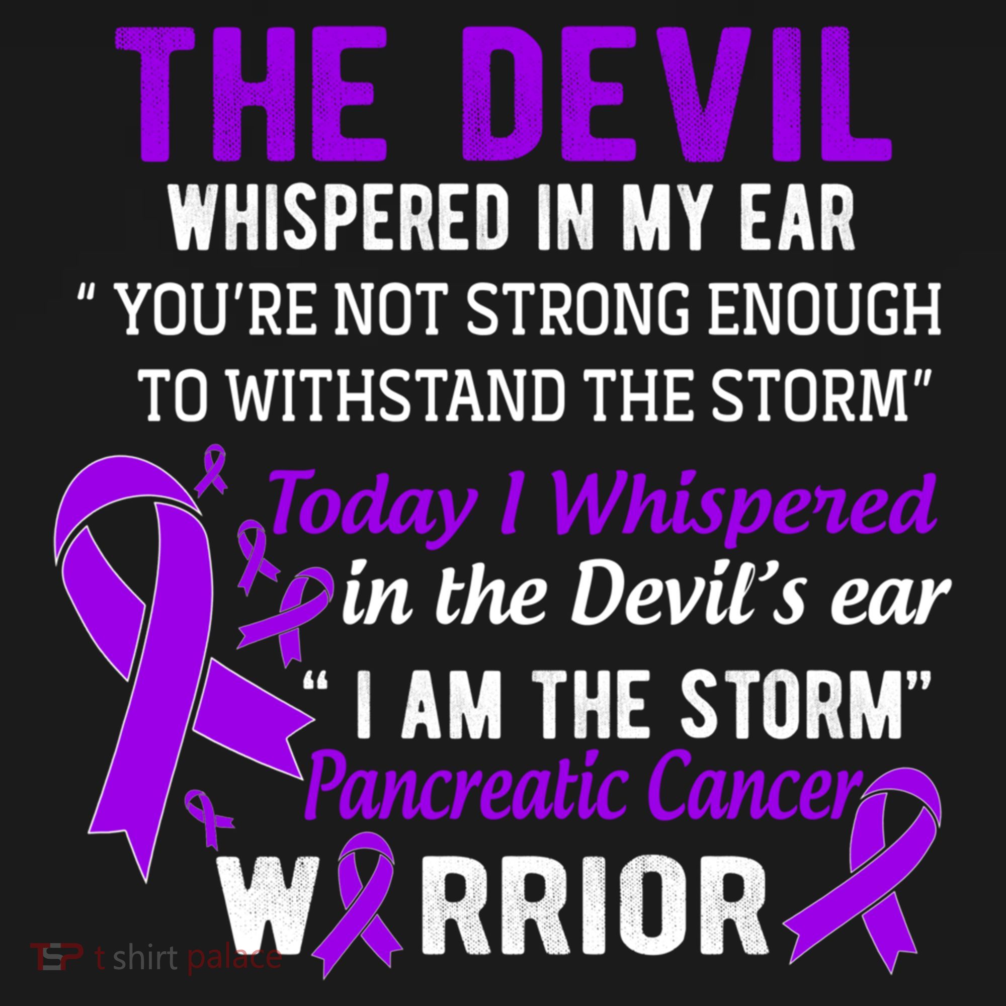 I Am The Storm Pancreatic Cancer Warrior Gift Ornament