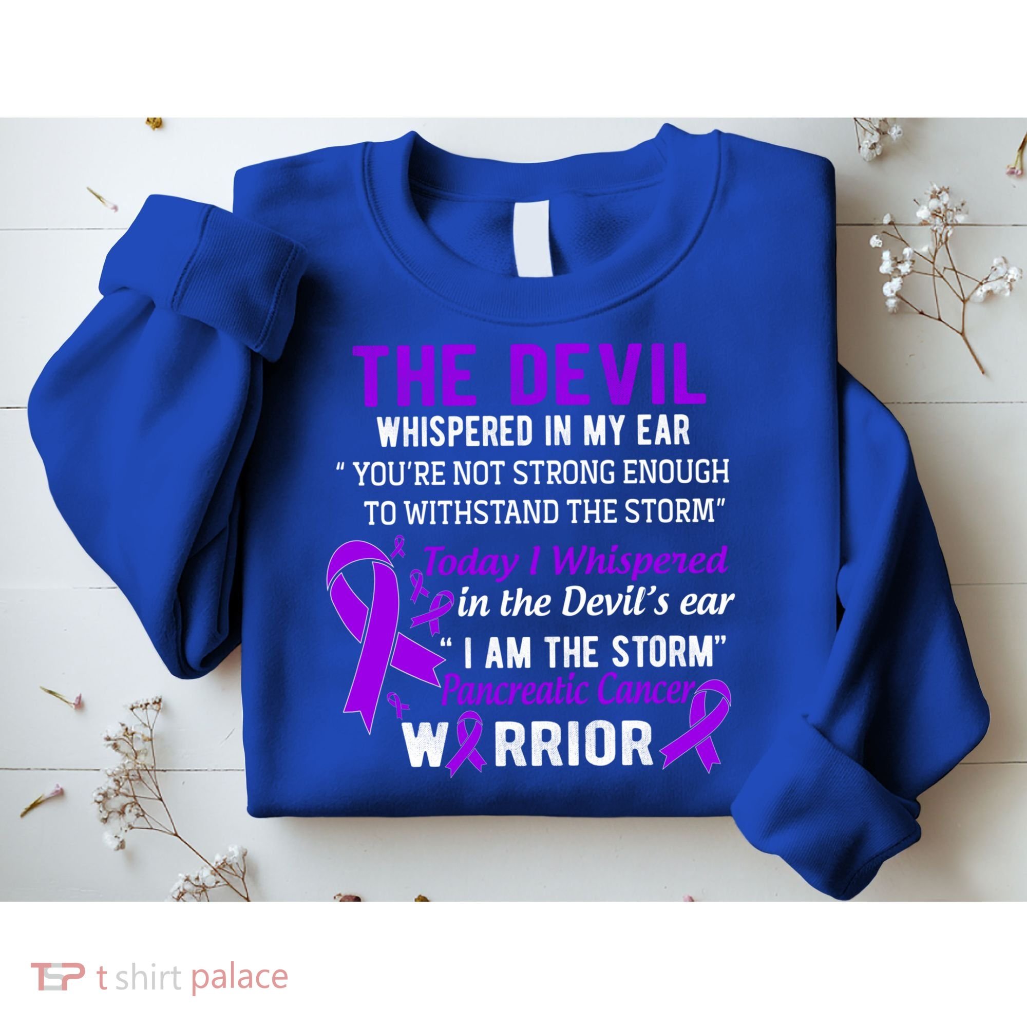 I Am The Storm Pancreatic Cancer Warrior Gift Sweatshirt