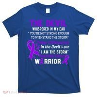 I Am The Storm Pancreatic Cancer Warrior Gift T-Shirt thumb 0