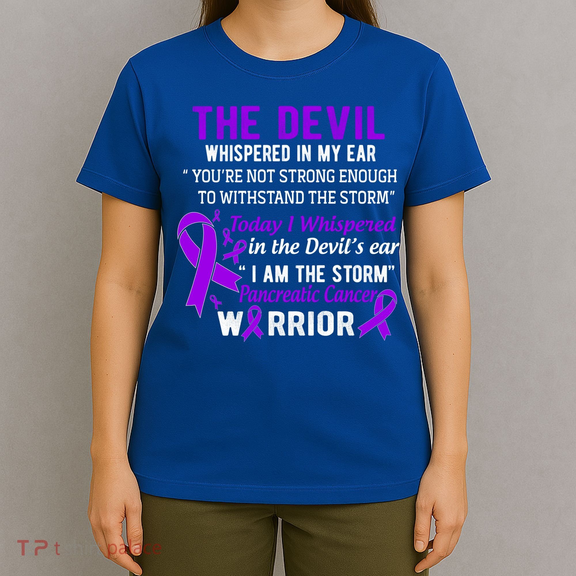 I Am The Storm Pancreatic Cancer Warrior Gift T-Shirt