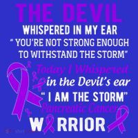 I Am The Storm Pancreatic Cancer Warrior Gift T-Shirt thumb 7