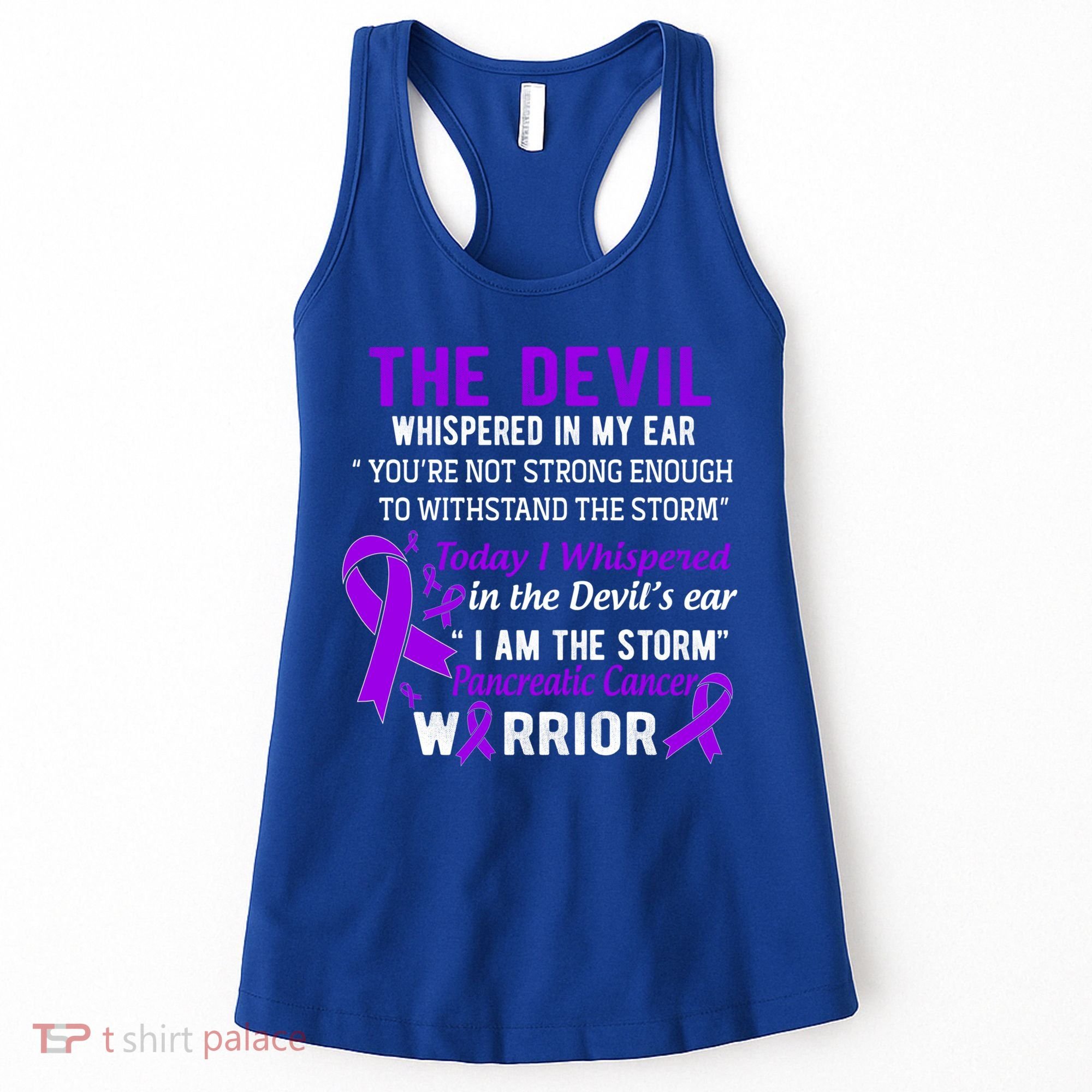 I Am The Storm Pancreatic Cancer Warrior Gift Women's Tank Top
