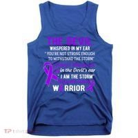 I Am The Storm Pancreatic Cancer Warrior Gift Tank Top thumb 0