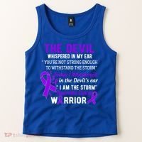 I Am The Storm Pancreatic Cancer Warrior Gift Tank Top thumb 2