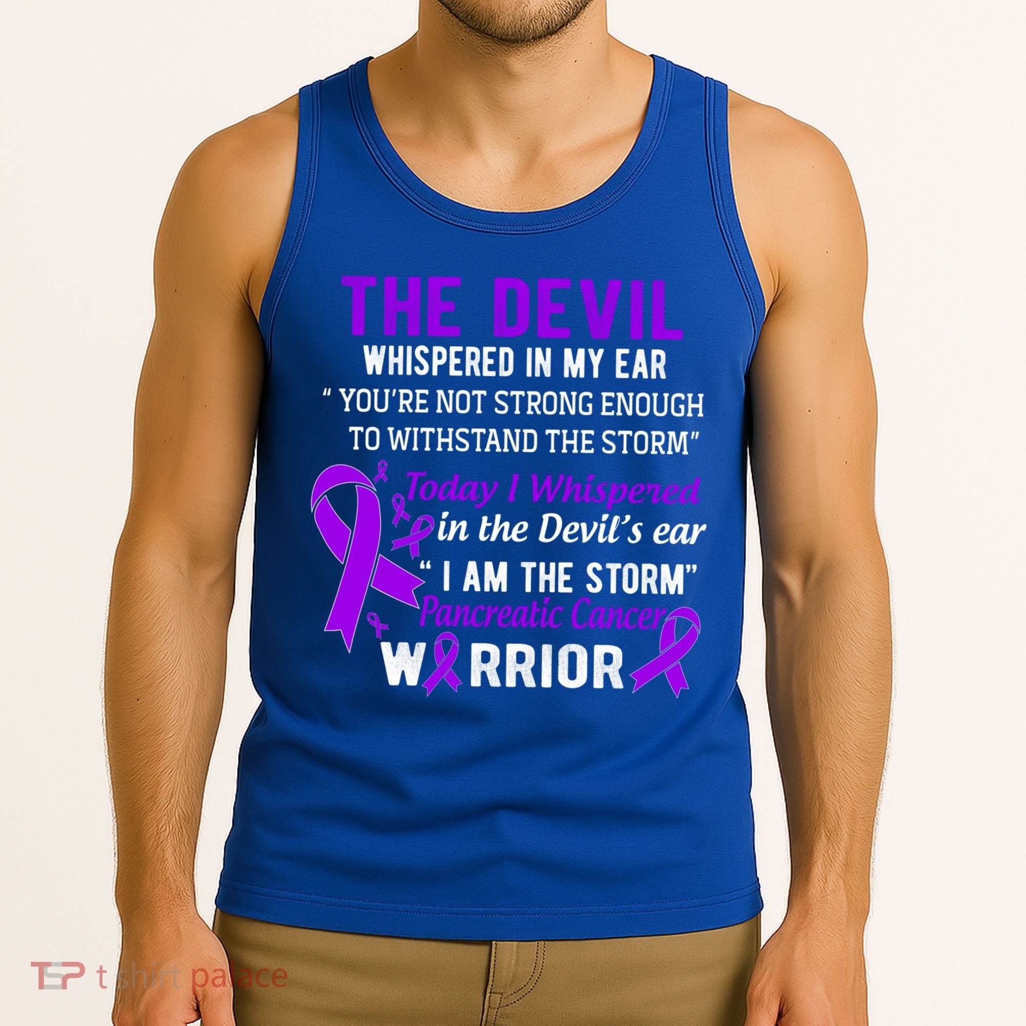 I Am The Storm Pancreatic Cancer Warrior Gift Tank Top