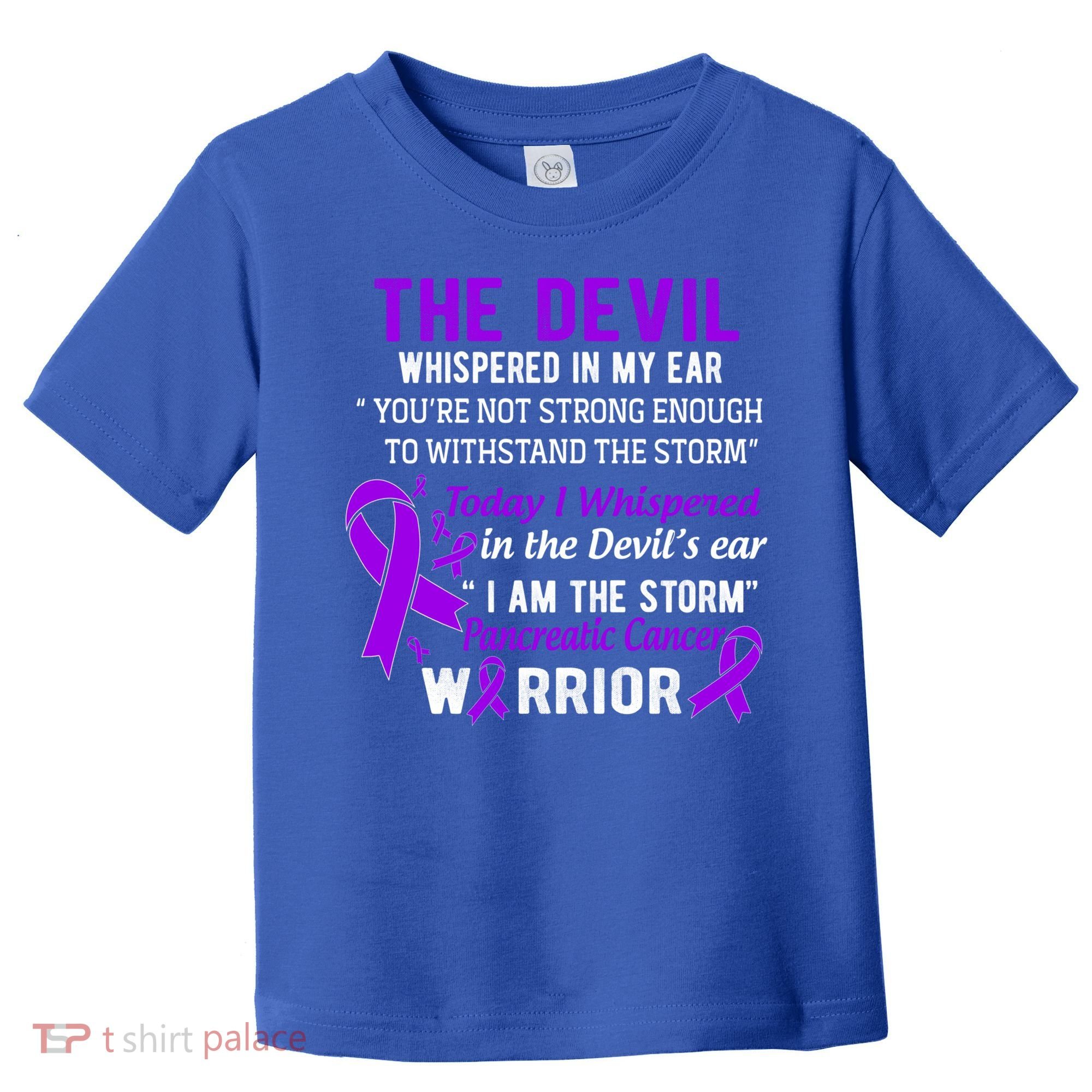 I Am The Storm Pancreatic Cancer Warrior Gift Toddler T-Shirt