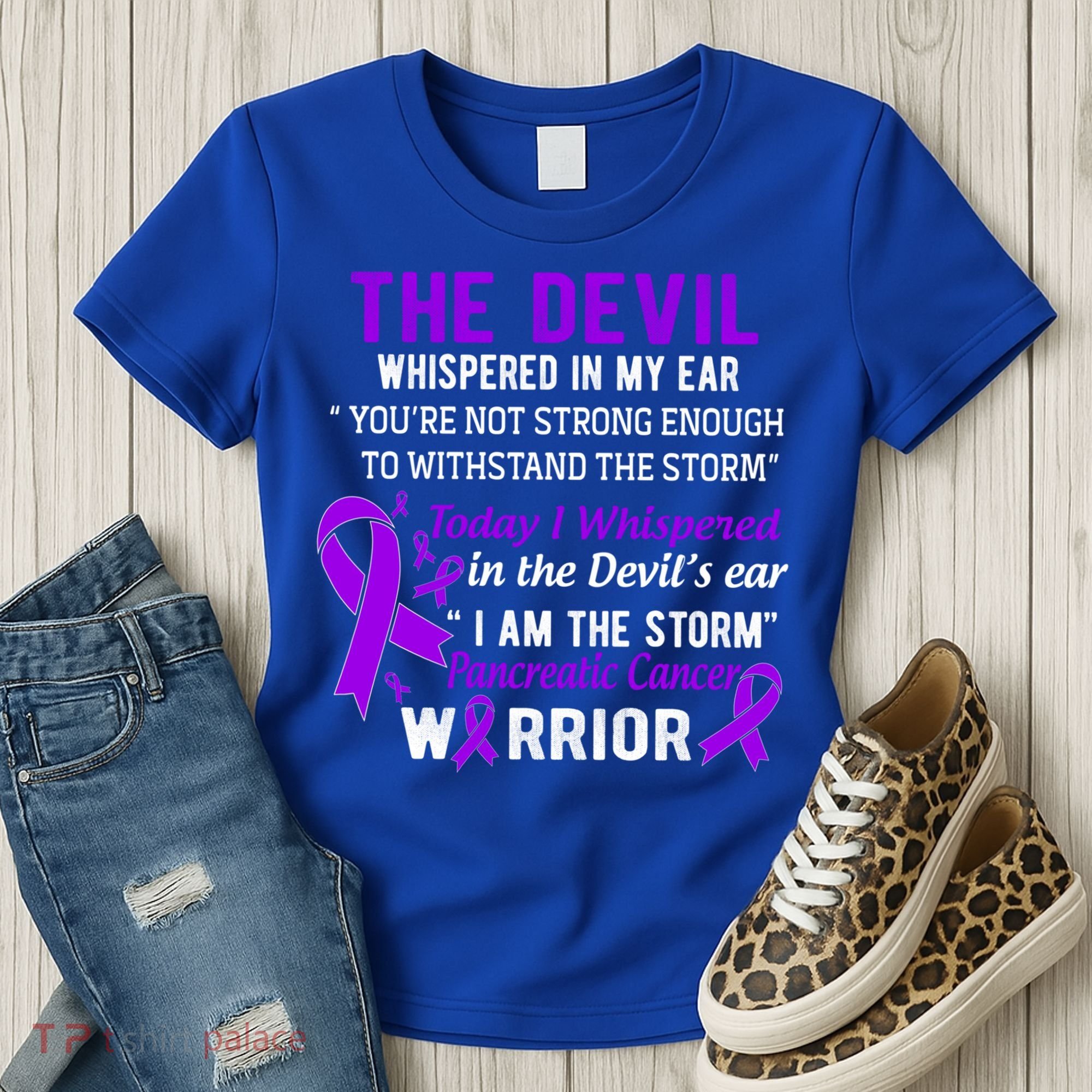 I Am The Storm Pancreatic Cancer Warrior Gift Women's T-Shirt