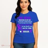 I Am The Storm Pancreatic Cancer Warrior Gift Women's T-Shirt thumb 4