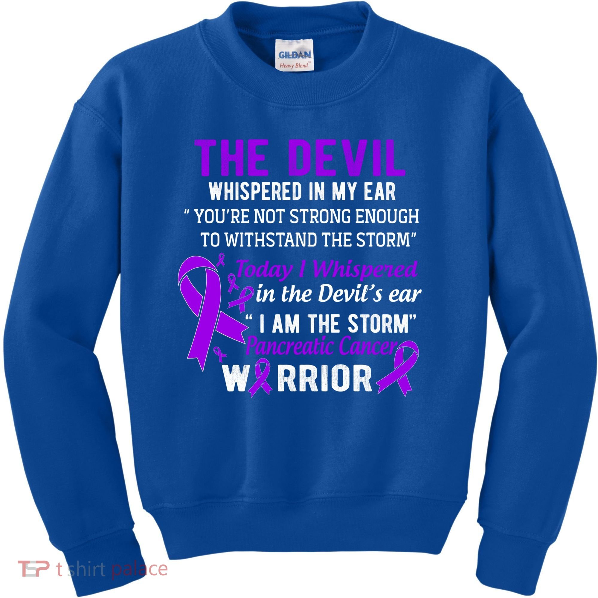 I Am The Storm Pancreatic Cancer Warrior Gift Kids Sweatshirt