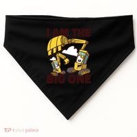 I Am The Big One Builder First Birthday USA-Made Doggie Bandana thumb 0