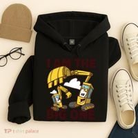 I Am The Big One Builder First Birthday Hoodie thumb 4