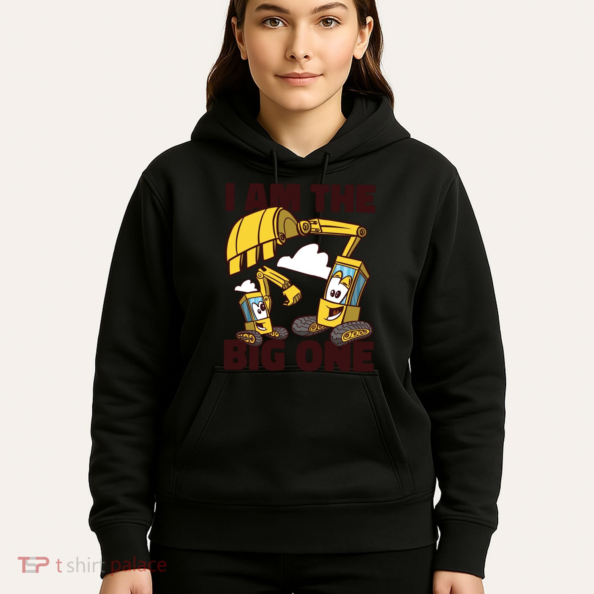 I Am The Big One Builder First Birthday Hoodie