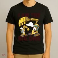 I Am The Big One Builder First Birthday T-Shirt thumb 3