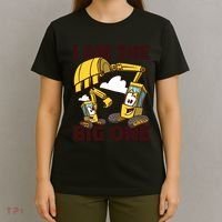 I Am The Big One Builder First Birthday T-Shirt thumb 4