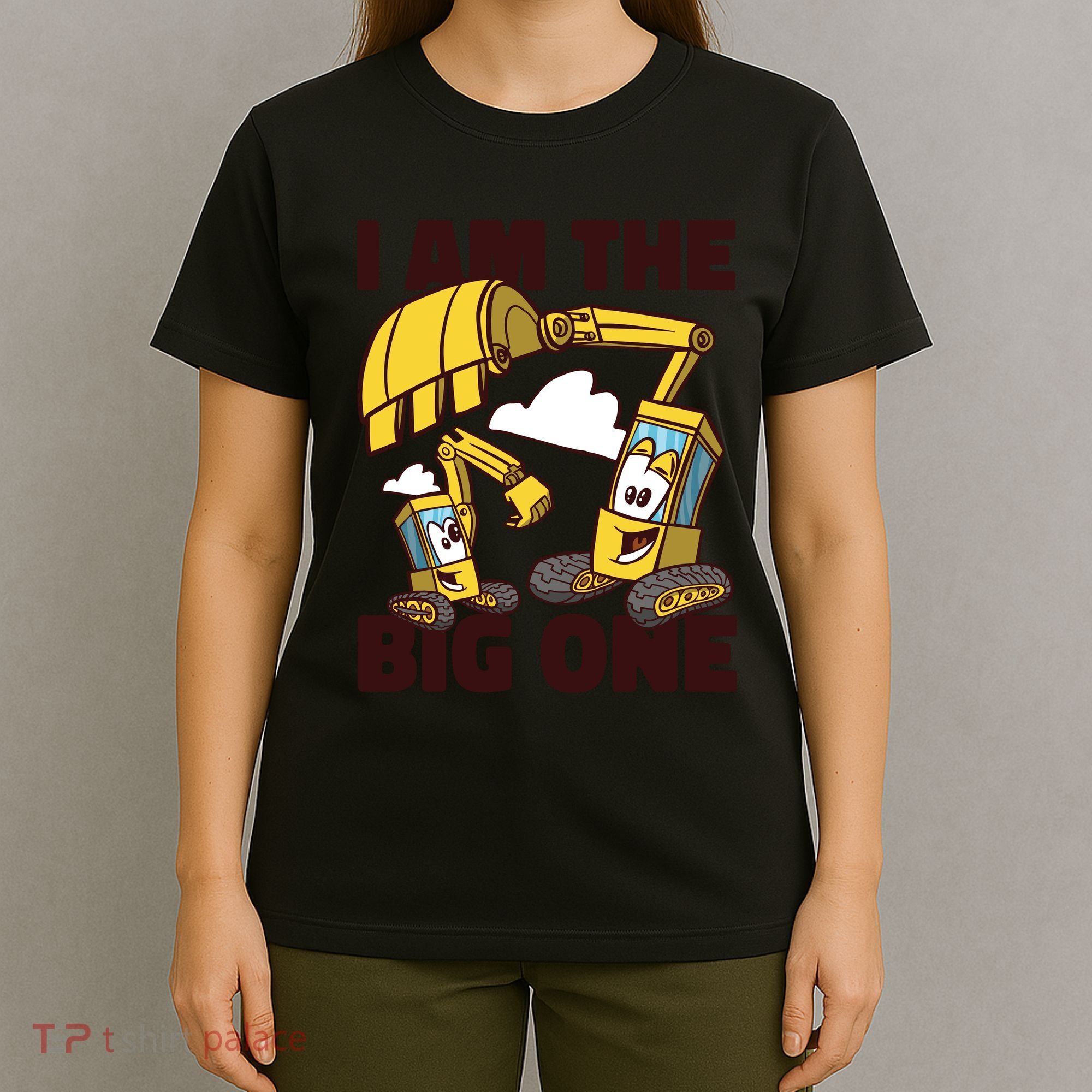 I Am The Big One Builder First Birthday T-Shirt