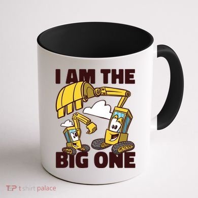 I Am The Big One Builder First Birthday Coffee Mug back