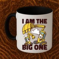I Am The Big One Builder First Birthday Coffee Mug thumb 2