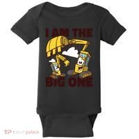 I Am The Big One Builder First Birthday Baby Bodysuit thumb 0