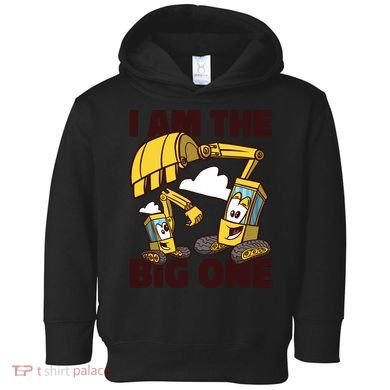 I Am The Big One Builder First Birthday Toddler Hoodie
