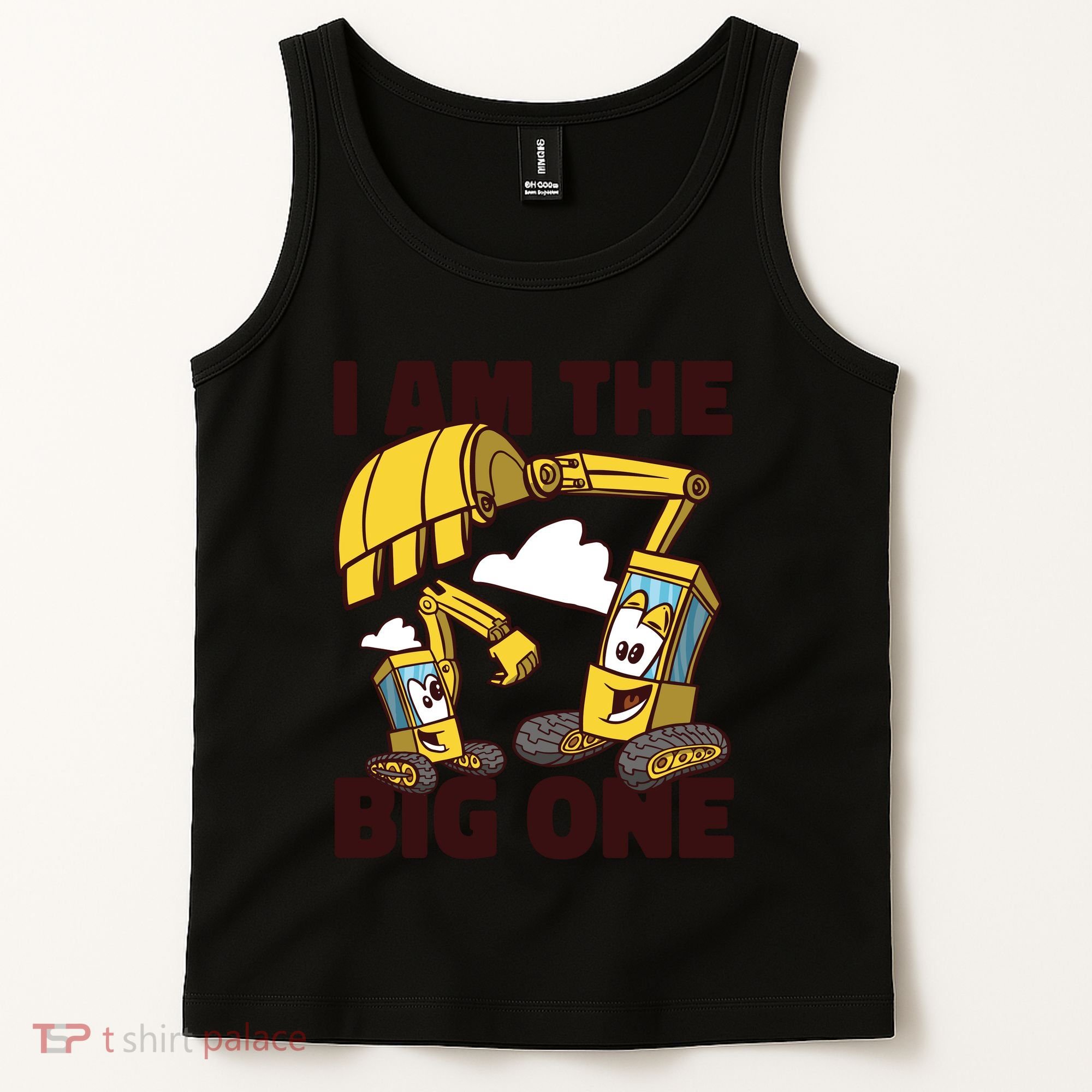 I Am The Big One Builder First Birthday Tank Top