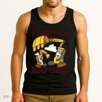 I Am The Big One Builder First Birthday Tank Top thumb 3