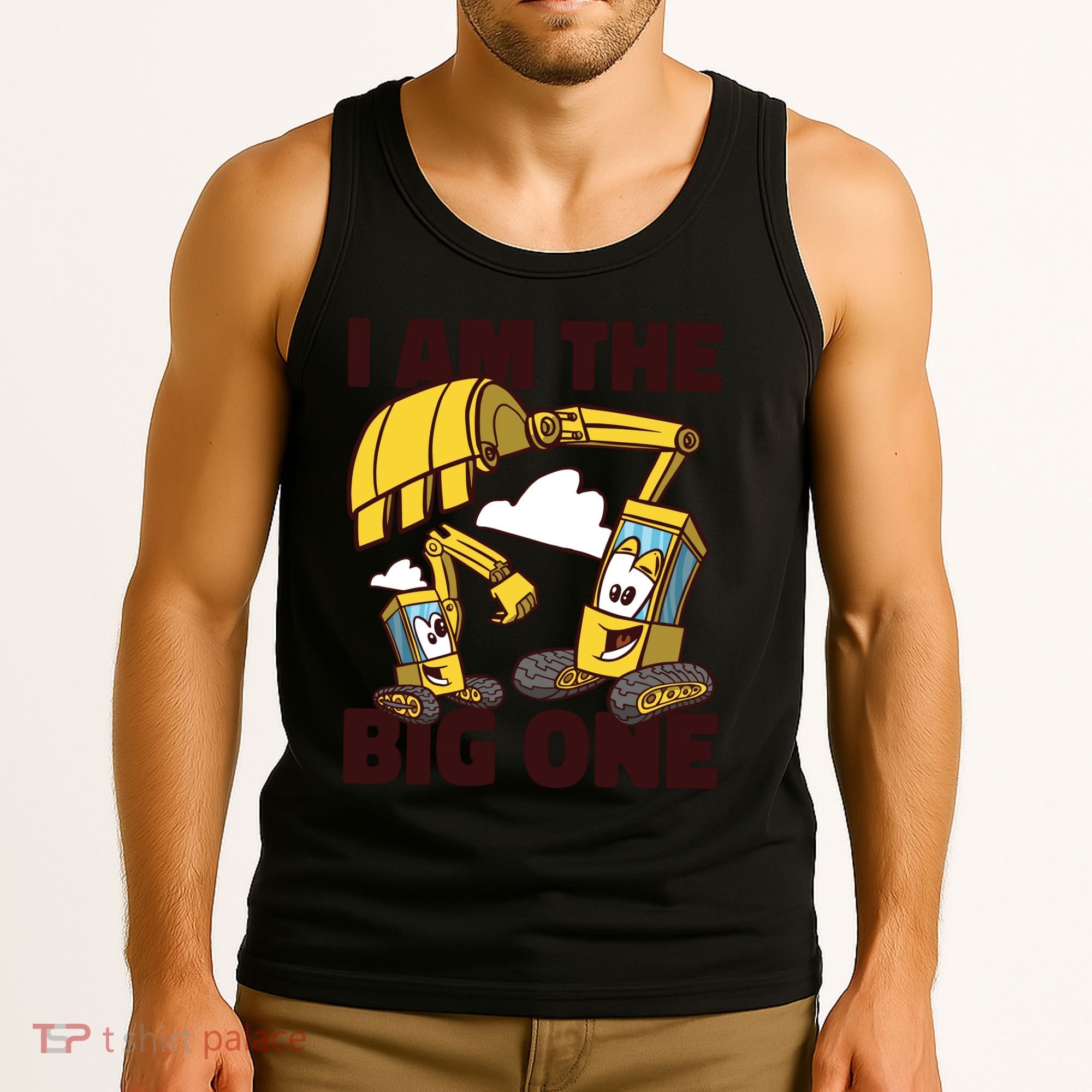 I Am The Big One Builder First Birthday Tank Top