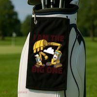 I Am The Big One Builder First Birthday Golf Towel thumb 2