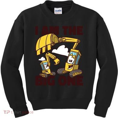 I Am The Big One Builder First Birthday Kids Sweatshirt
