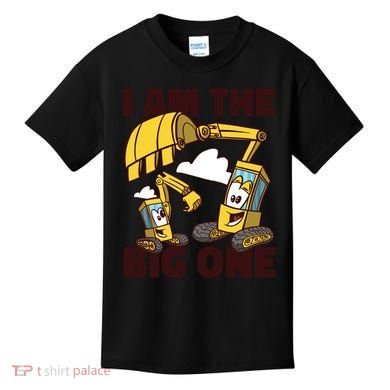 I Am The Big One Builder First Birthday Kids T-Shirt