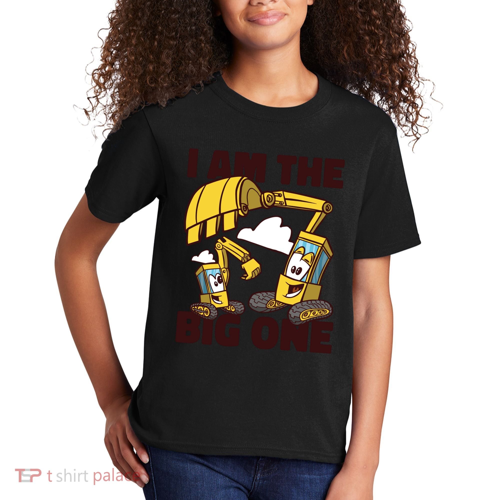 I Am The Big One Builder First Birthday Kids T-Shirt