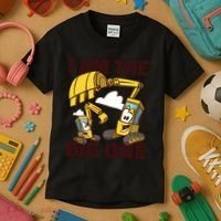 I Am The Big One Builder First Birthday Kids T-Shirt thumb 3