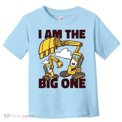 I Am The Big One Builder First Birthday Toddler T-Shirt