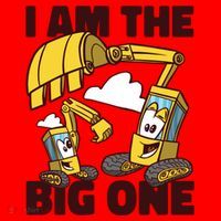 I Am The Big One Builder First Birthday Santa Hat thumb 1