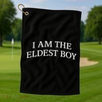I Am The Eldest Boy Embroidery Hat Cap Golf Towel thumb 1
