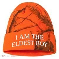 I Am The Eldest Boy Embroidery Hat Cap Kati Licensed 12" Camo Cuffed Beanie thumb 0