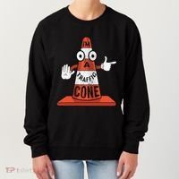 Im A Traffic Cone Halloween Last Minute Costume Funny Women's Sweatshirt thumb 0