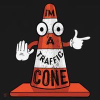 Im A Traffic Cone Halloween Last Minute Costume Funny Doggie Tank thumb 4