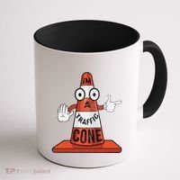 Im A Traffic Cone Halloween Last Minute Costume Funny Coffee Mug thumb 1