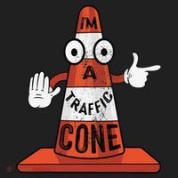 Im A Traffic Cone Halloween Last Minute Costume Funny Beanie thumb 2